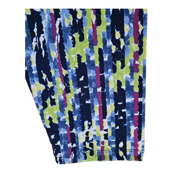 SUSAN GRAVER Women's M Tunic Top Liquid Knit Multicolor 3/4 Sleeve Bust 38" - Picture 4 of 6